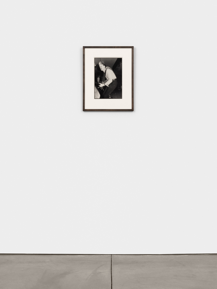 Bruce Conner  35. JOHNNY STRIKE: CRIME  JANUARY 21, 1978, 1978  gelatin silver print  image: 13 1/4 x 8 7/8 in. (33.7 x 22.5 cm)  frame: 21 x 16 1/2 in. (53.3 x 41.9 cm)