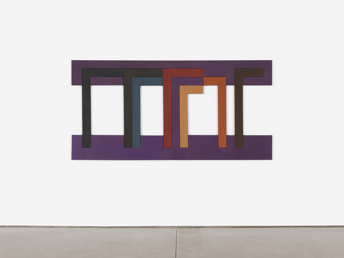 David Novros

Untitled, 2024

oil on canvas

10 panels, overall:&amp;nbsp; 48 x 96 1/2 in. (121.9 x 245.1 cm)