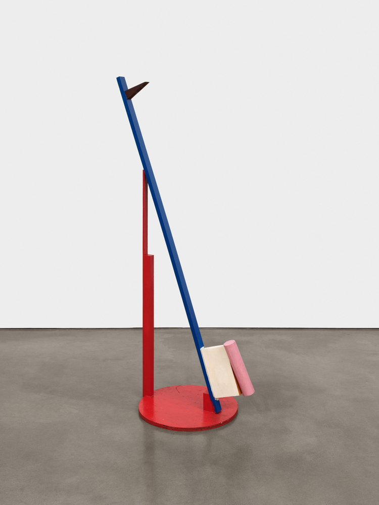 Claes Oldenburg &amp;amp; Coosje van Bruggen
Model of Cross Section of a Toothbrush with Paste in a Cup, 1980
wood, cardboard tube, paint
59 1/4 x 28 x 17 in. (150.5 x 71.1 x 43.2 cm)