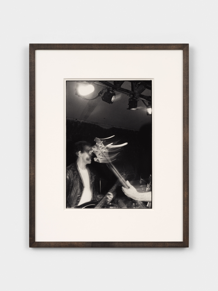 Bruce Conner  34. BILLY (GUITAR): UXA  JANUARY 20, 1978, 1978  gelatin silver print  image: 13 1/4 x 8 7/8 in. (33.7 x 22.5 cm)  frame: 21 x 16 1/2 in. (53.3 x 41.9 cm)