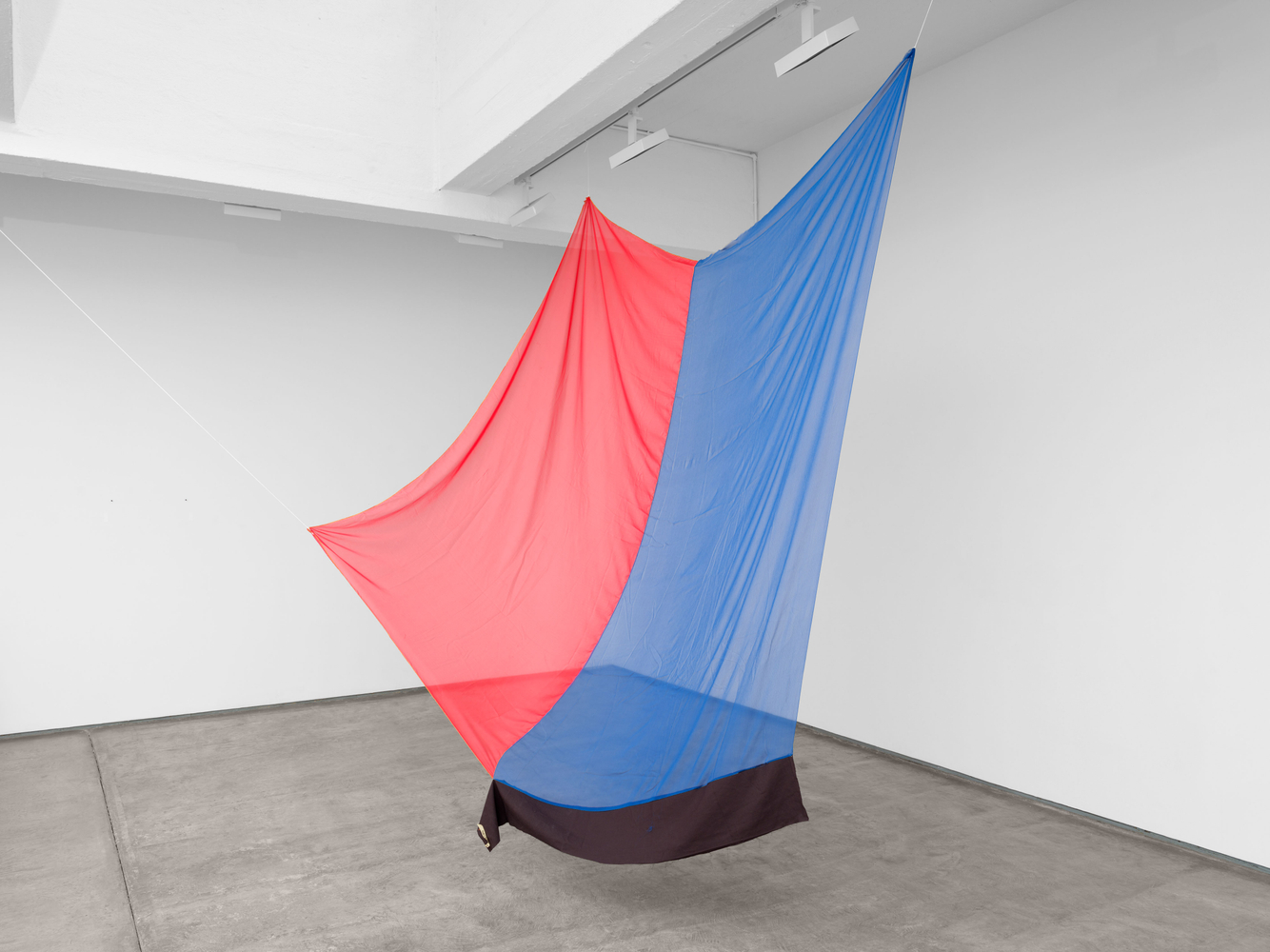 Eric N. Mack 
Blue Duet II, 2018
polyester and silk organza
98 1/8 x 107 7/8 x 112 1/8 in. (249.2 x 274 x 284.8 cm)