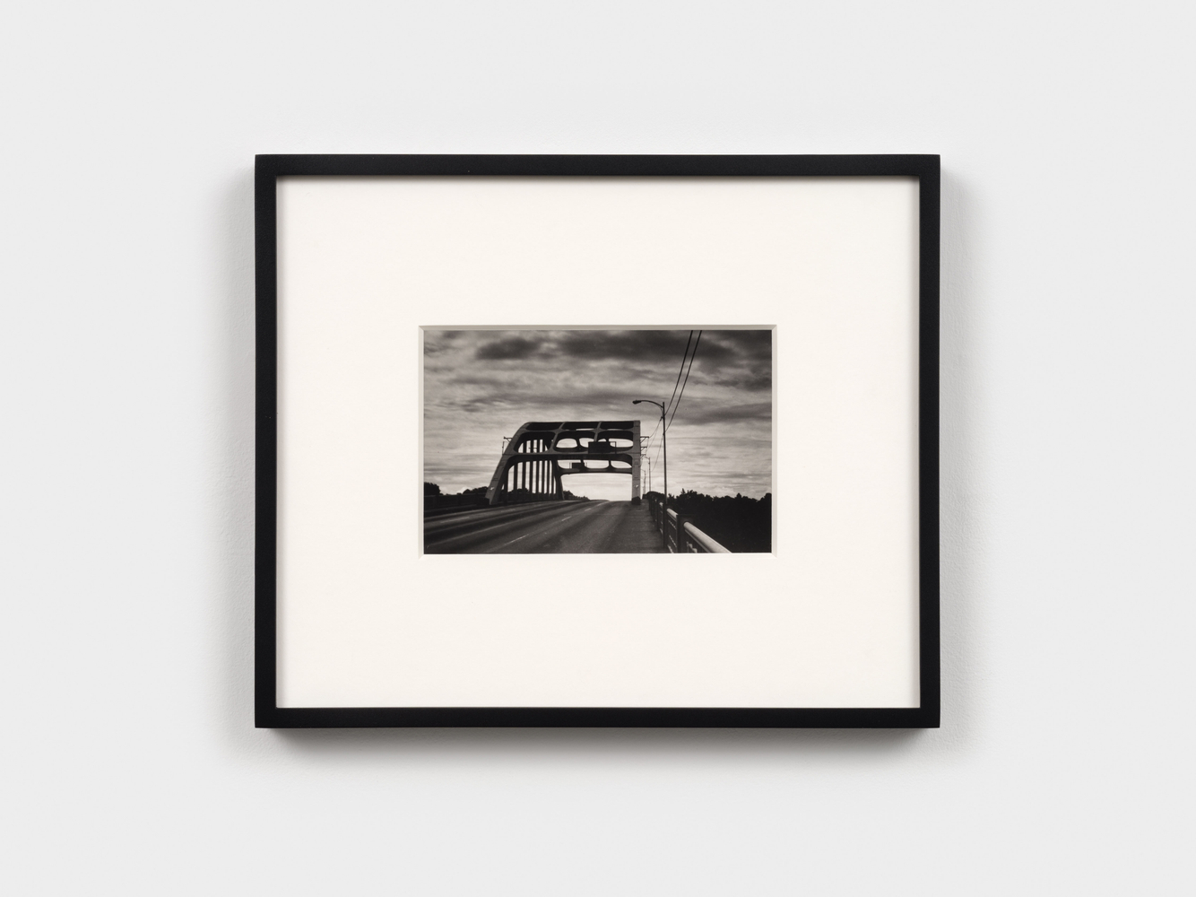 Ralph Lemon

Untitled (Edmund Pettus Bridge, Selma, Alabama), 2001

gelatin silver print

5 x 7 in. (12.7 x 17.8 cm)

frame: 10 1/4 x 12 1/4 x 1 1/4 in. (26 x 31.1 x 3.2 cm)