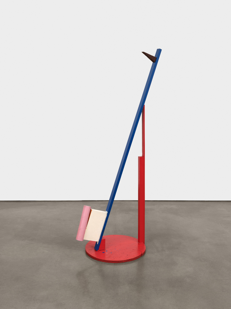 Claes Oldenburg &amp;amp; Coosje van Bruggen
Model of Cross Section of a Toothbrush with Paste in a Cup, 1980
wood, cardboard tube, paint
59 1/4 x 28 x 17 in. (150.5 x 71.1 x 43.2 cm)