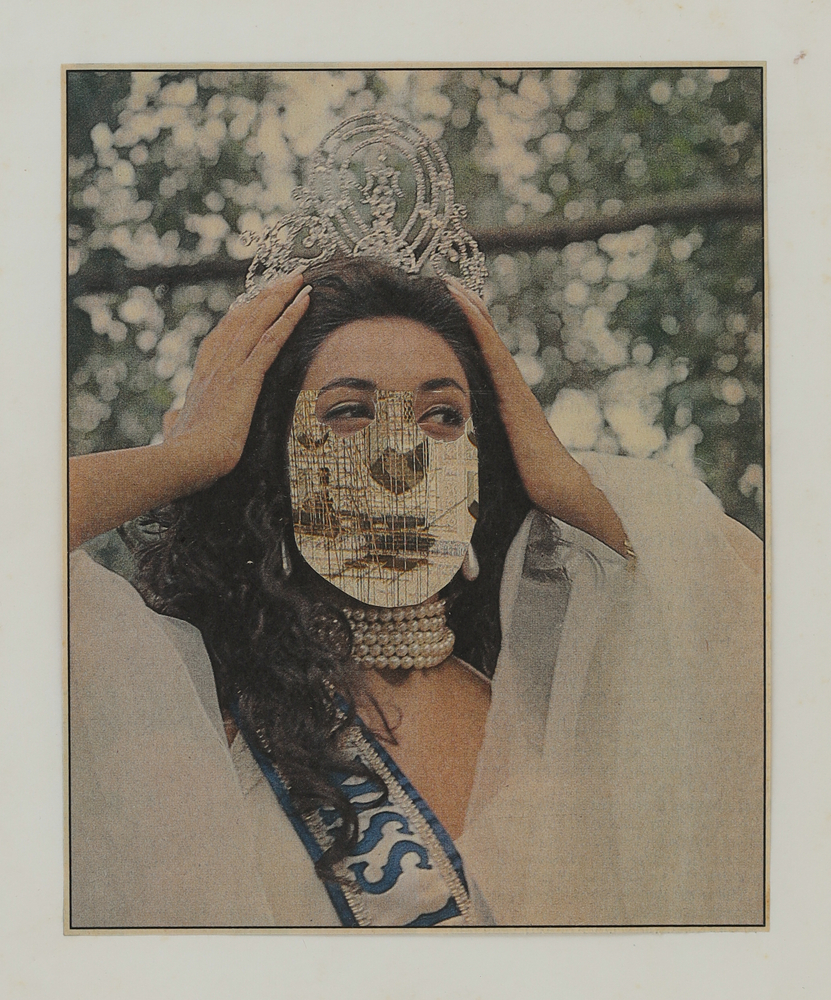 From the series Mild Terrors II
1991&amp;ndash;96
Collage from print media on A4 sheet