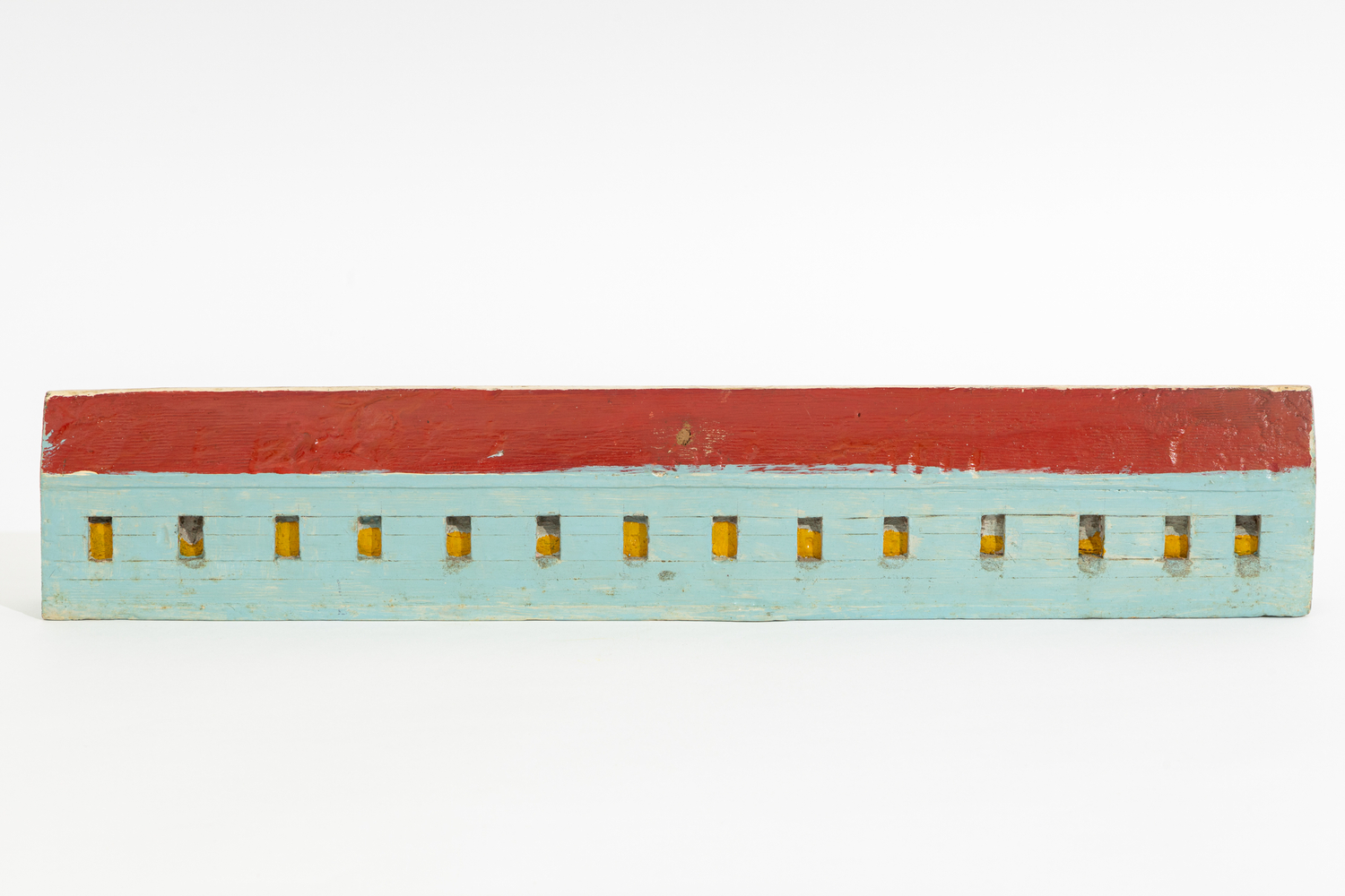 From the series Table Top Sculptures
Early 1990s
MDF board, oil paint
8.8 x 48.7 x 3.8 cm / 3.5 x 19.2 x 1.5 in