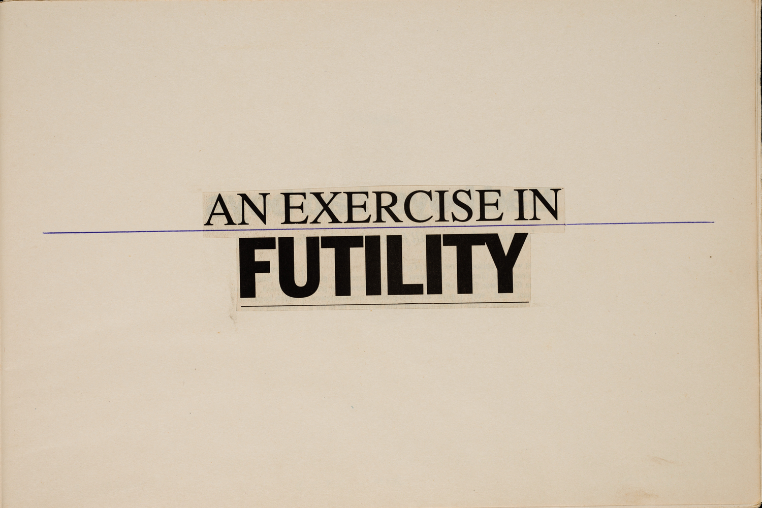 Legal Book 3, An Exercise in Futility, 1995