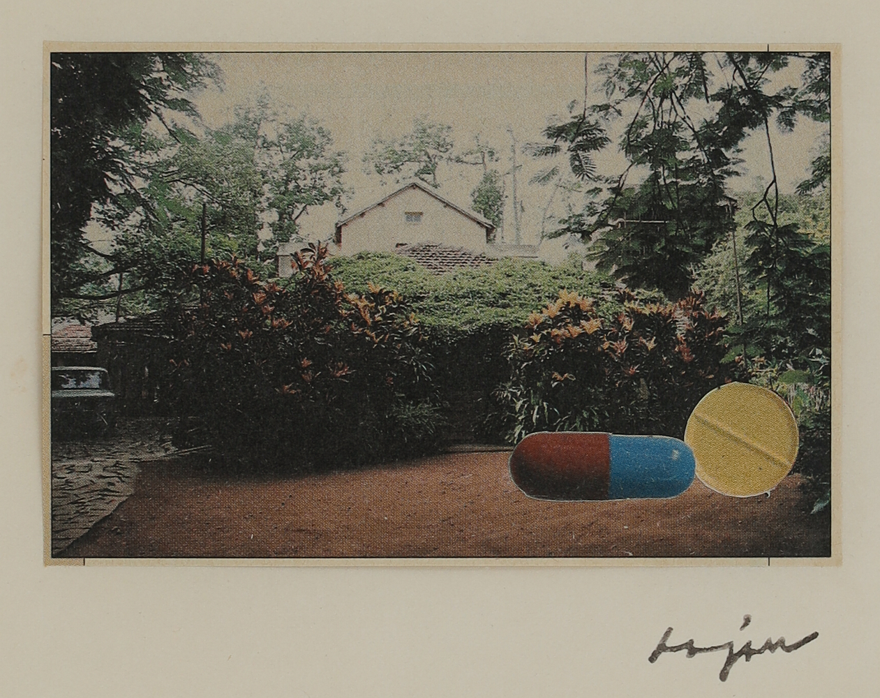 From the series Mild Terrors II
1991&amp;ndash;96
Collage from print media on A4 sheet