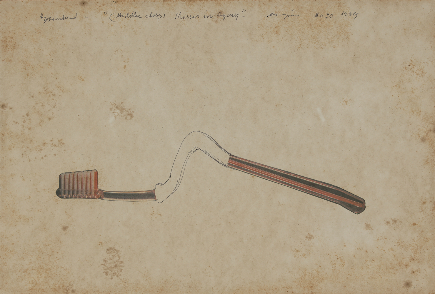 Middle class Masses in Agony, 1994
Collage on paper
18.5 x 27 cm / 7.2 x 10.6 in