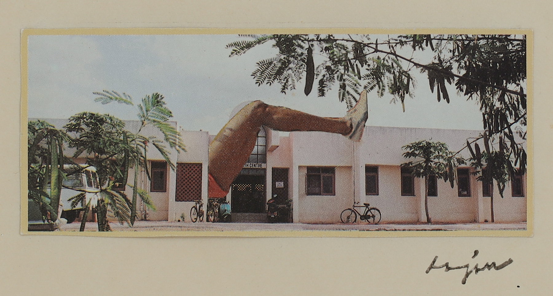 From the series Mild Terrors II
1991&amp;ndash;96
Collage from print media on A4 sheet