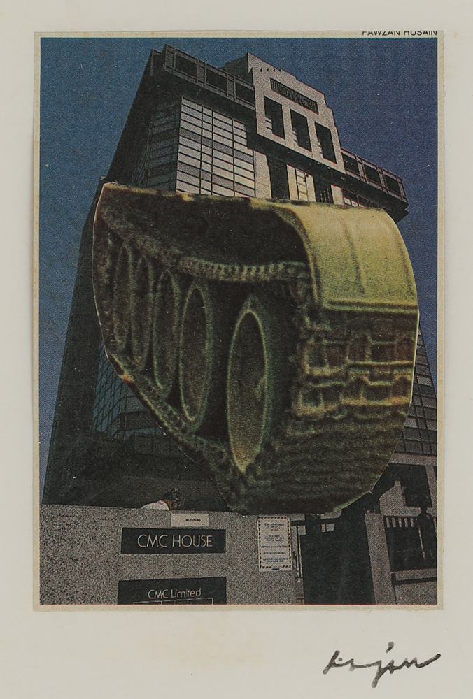 From the series Mild Terrors II
1991&amp;ndash;96
Collage from print media on A4 sheet