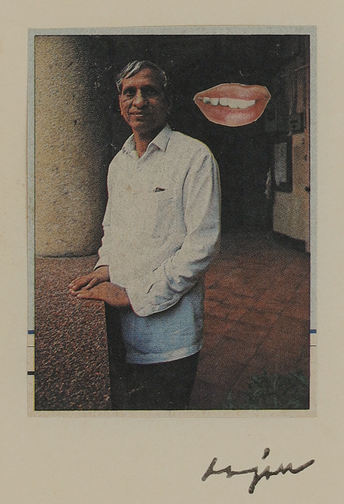 From the series Mild Terrors II
1991&amp;ndash;96
Collage from print media on A4 sheet