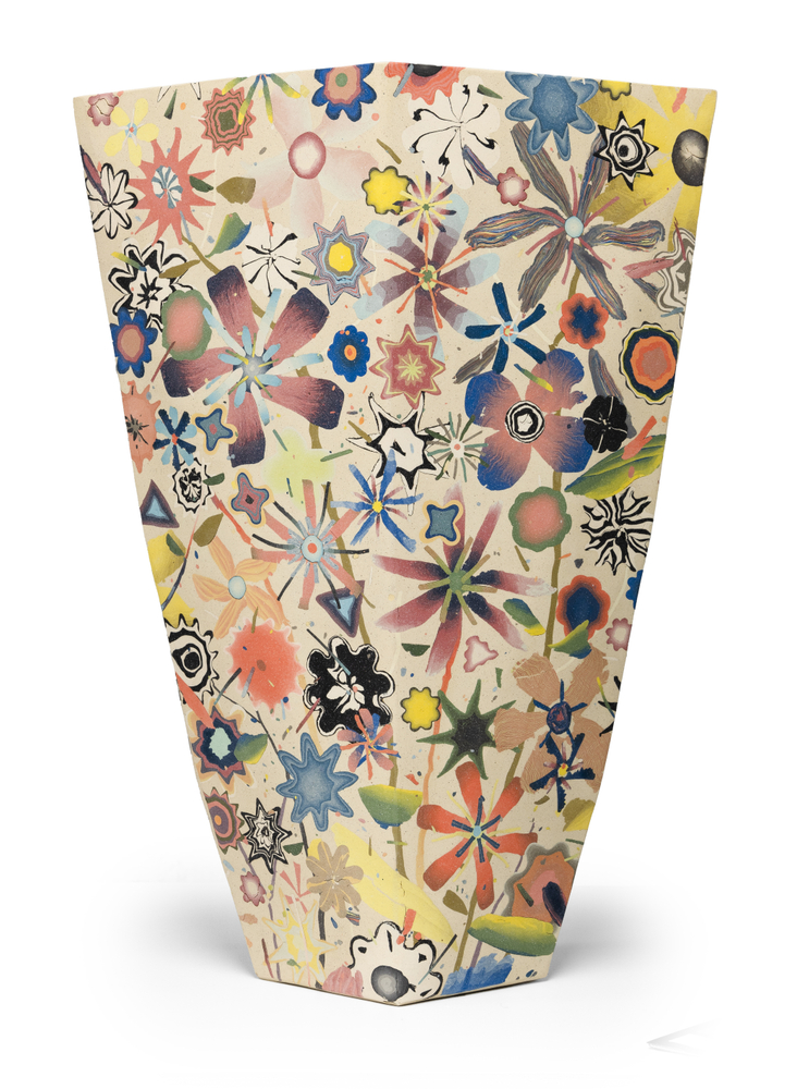 Cody Hoyt

Landscape Vessel (Multi-color flora), 2025

Tinted &amp;amp; inlaid ceramic

23 x 17 x 8 in.
58.4 x 43.2 x 20.3 cm.

(CHO009)