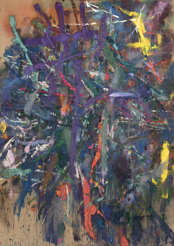 Spencer Lewis

Untitled, 2023

oil, acrylic, enamel, spray paint and ink on jute

96 x 68 in.
243.8 x 172.7 cm.

(SPLE001)