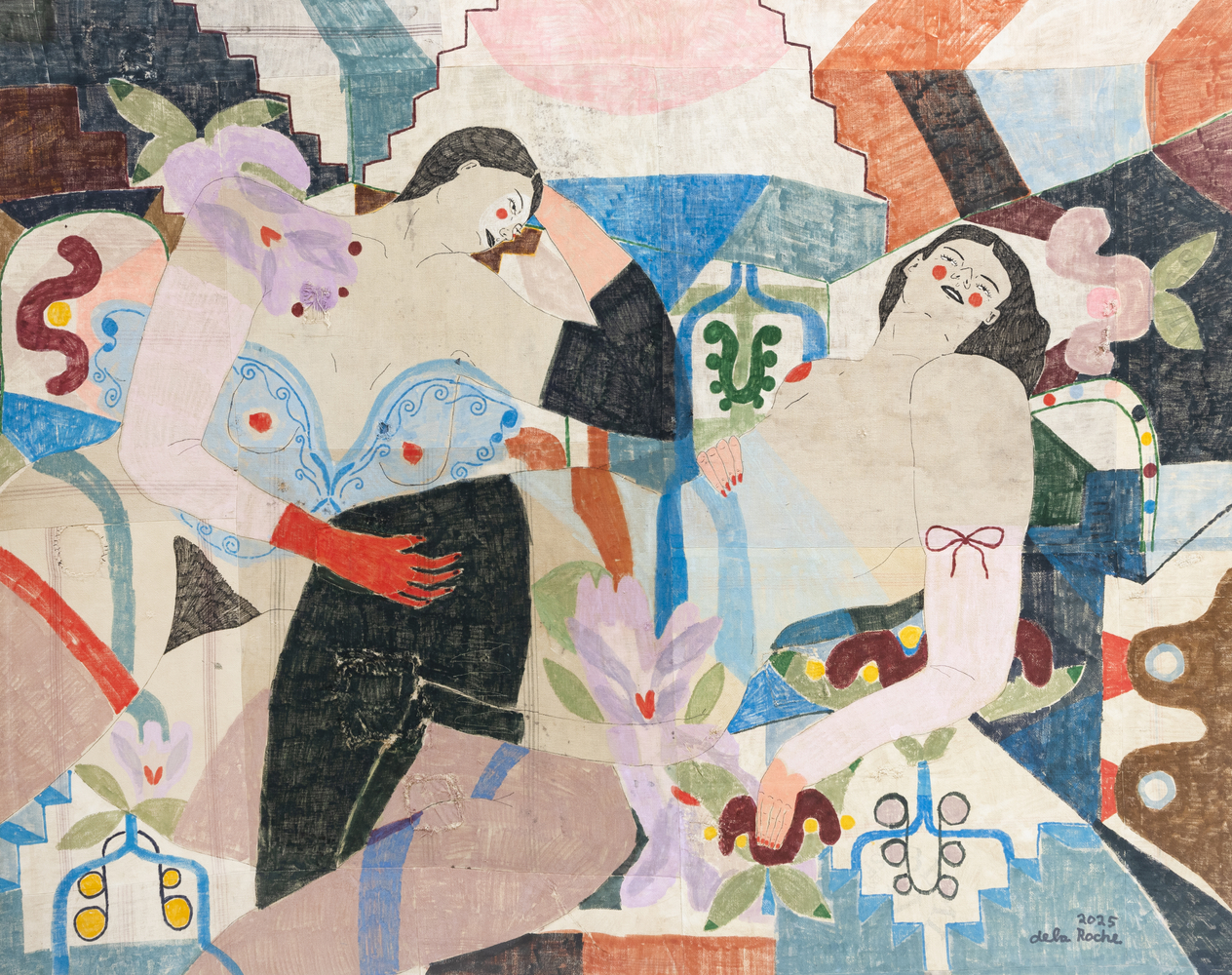 Lauren dela Roche

Erosion 1, 2025

acrylic on found cotton feedsack with acrylic varnish

75 x 95 in.
190.5 x 241.3 cm.

(LDRO064)