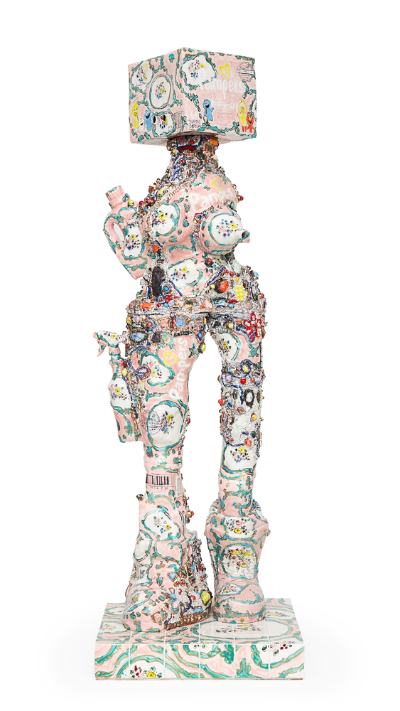 Francesca DiMattio

Pampers Caryatid, 2022-24

glaze and luster on porcelain and stoneware

78 1/2 x 25 3/4 in.
199.4 x 65.4 cm.

(FDIM005)