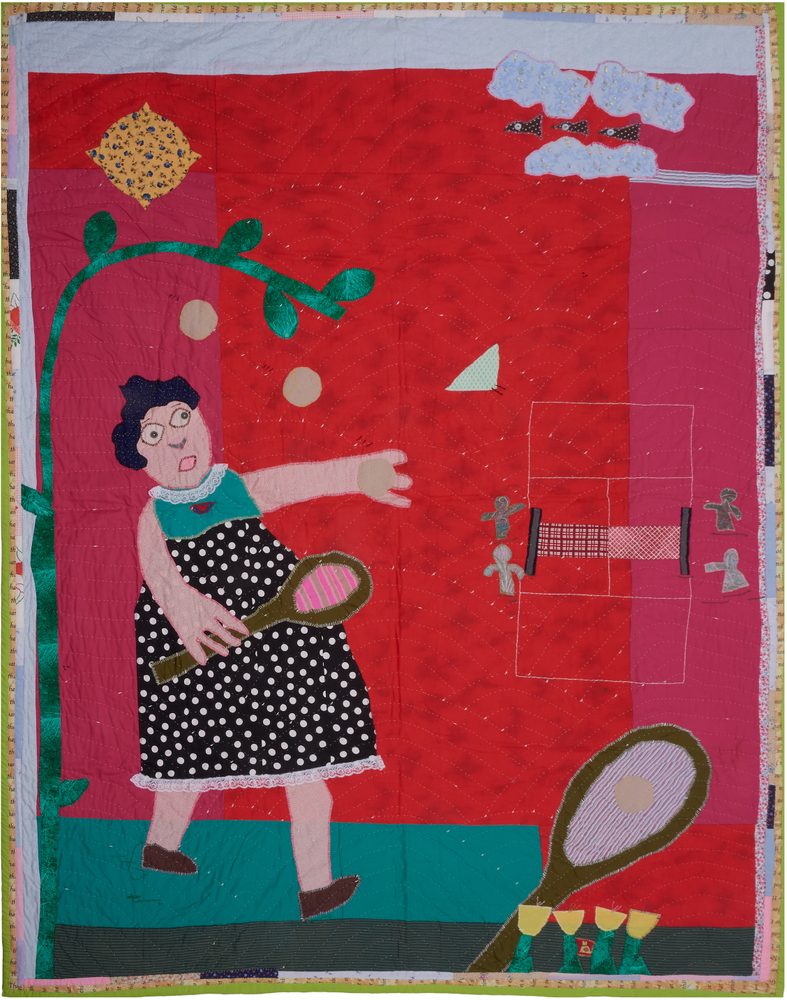 Yvonne Wells
Tennis Player, 2014
Assorted fabrics
83.25 x 65 in