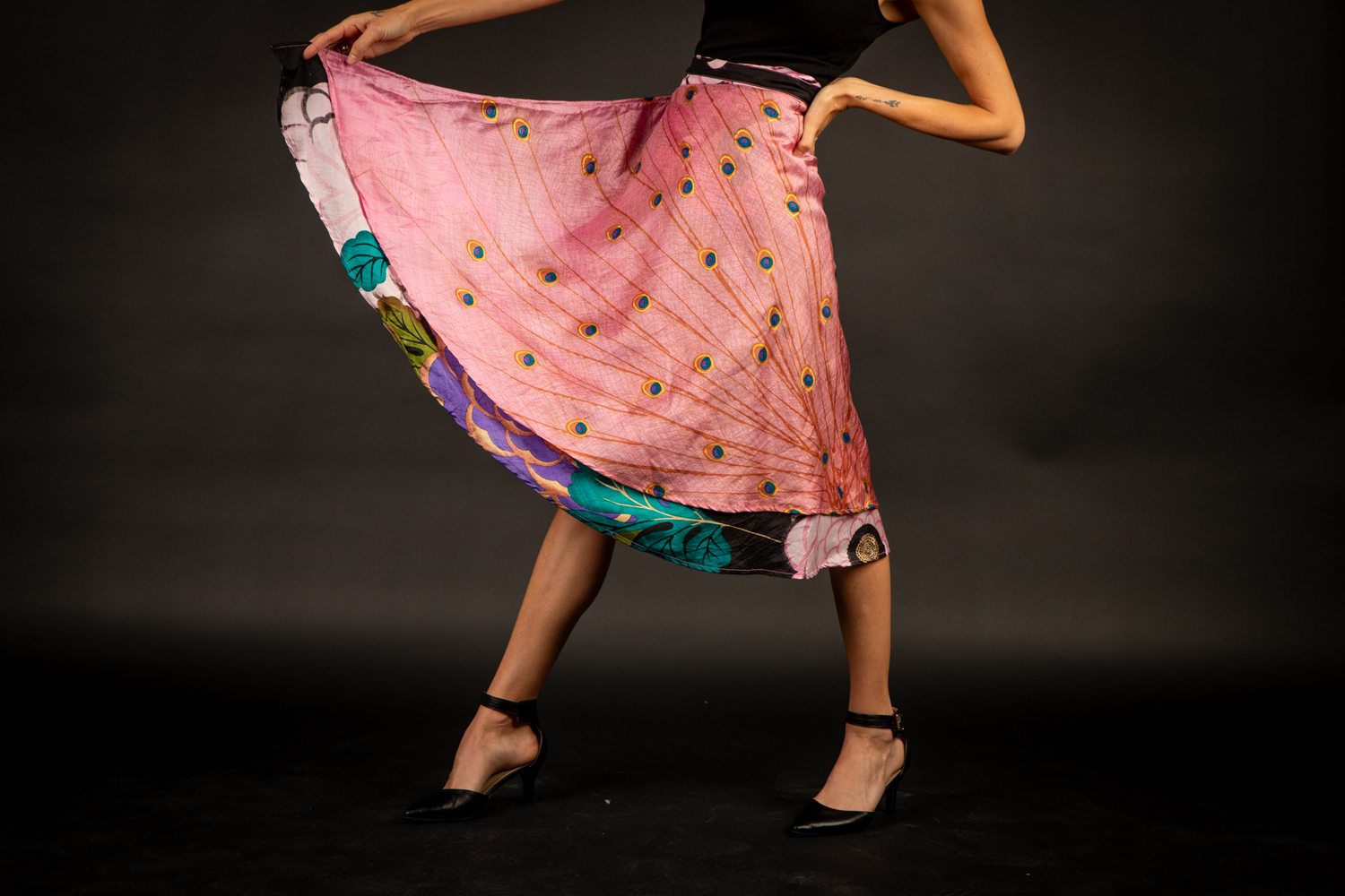 Shani Solomon-Scarlett Silk Skirts