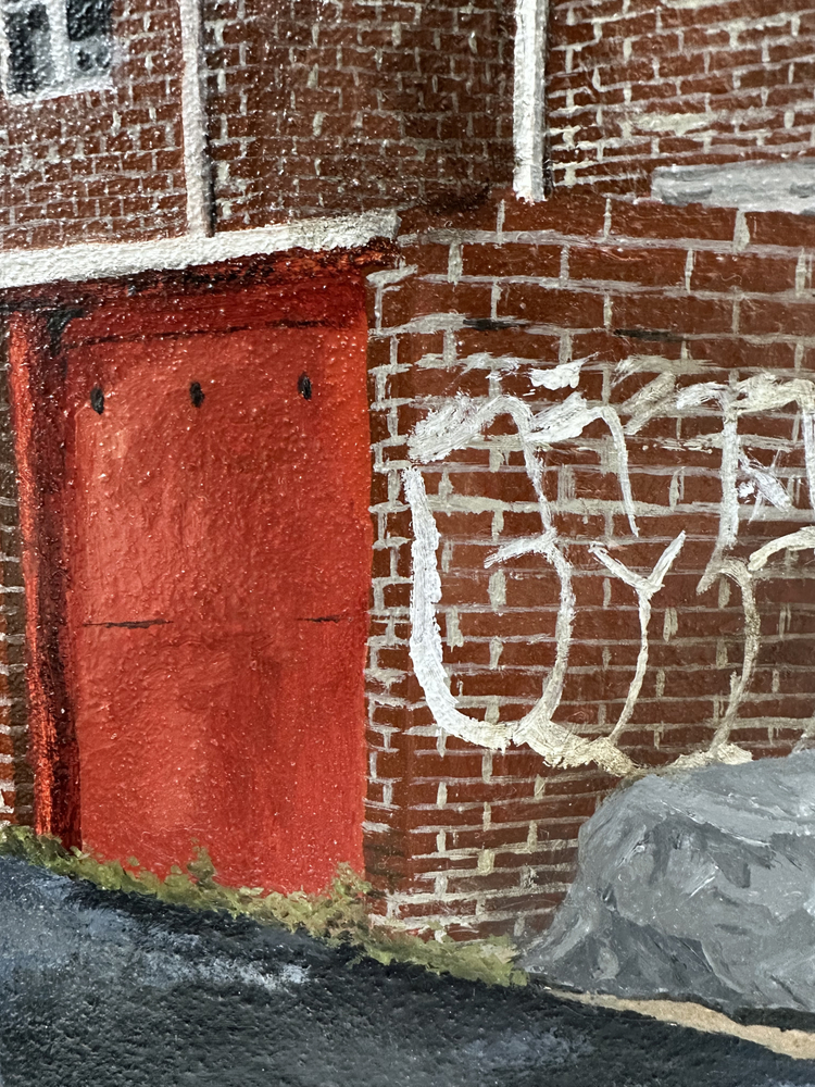 Just A Peak (Detail)  9.25" x 12.125"  Oil On Panel