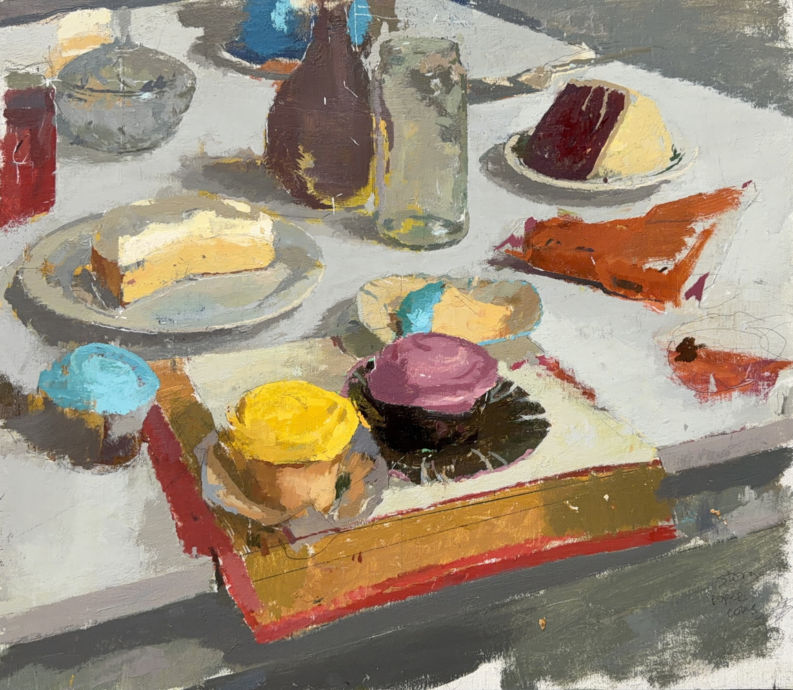 Cupcake Trio  14" x 15"  Oil On Linen Mounted On Panel