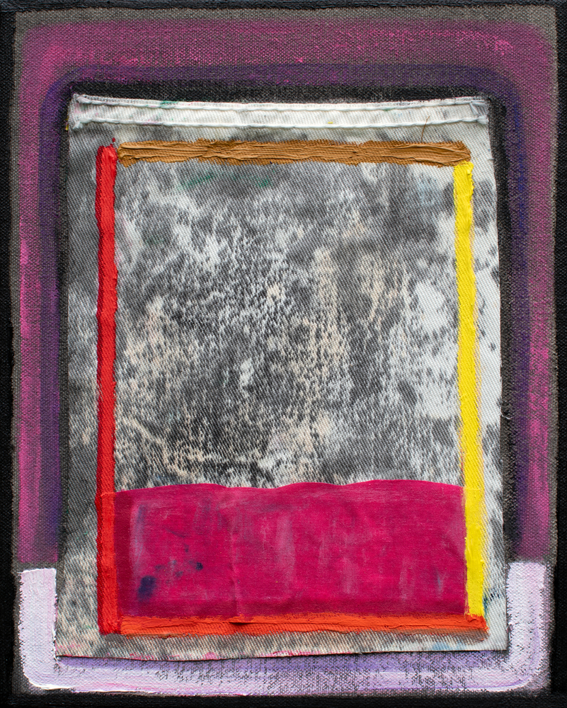 Koan VI  10" x 8"  Oil, Acrylic, And Fabric On Canvas