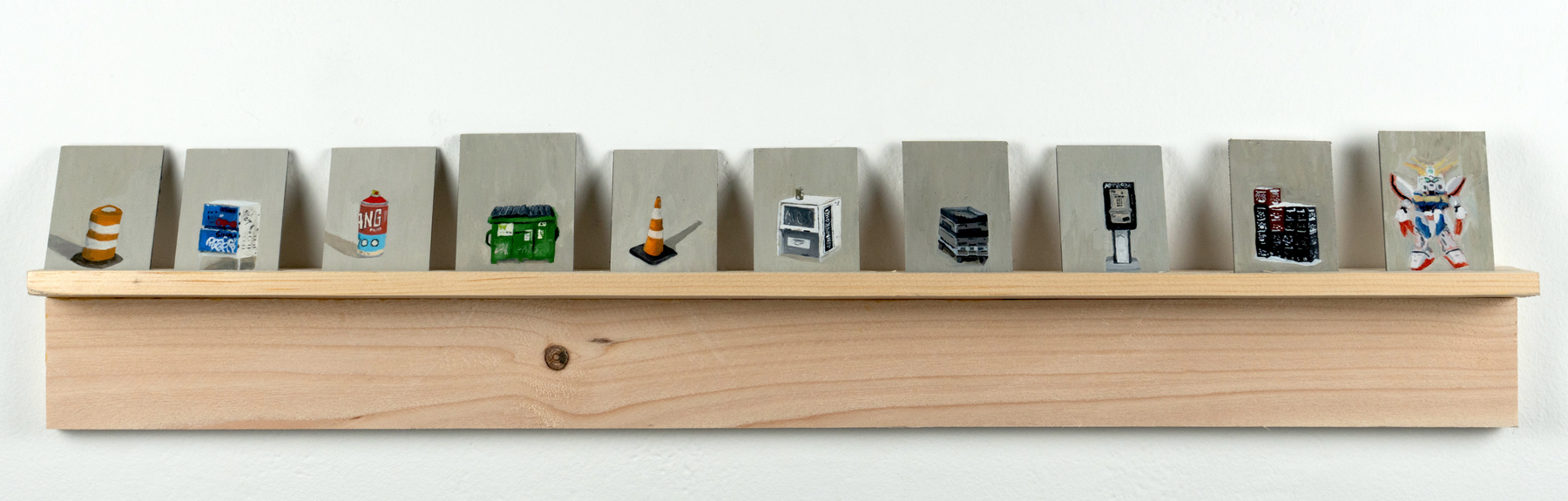 Location Samples (All)  3" x 2"  Oil On Panel