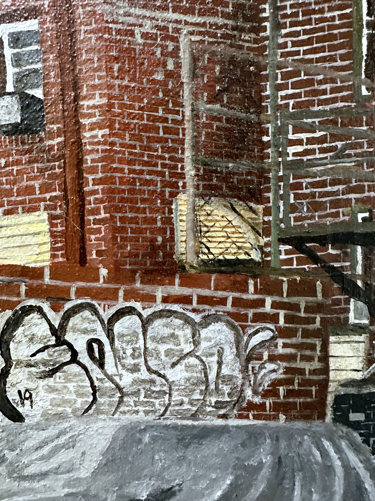 Just A Peak (Detail)  9.25" x 12.125"  Oil On Panel