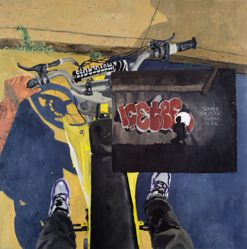 We Outside  20" x 20"  Oil On Panel