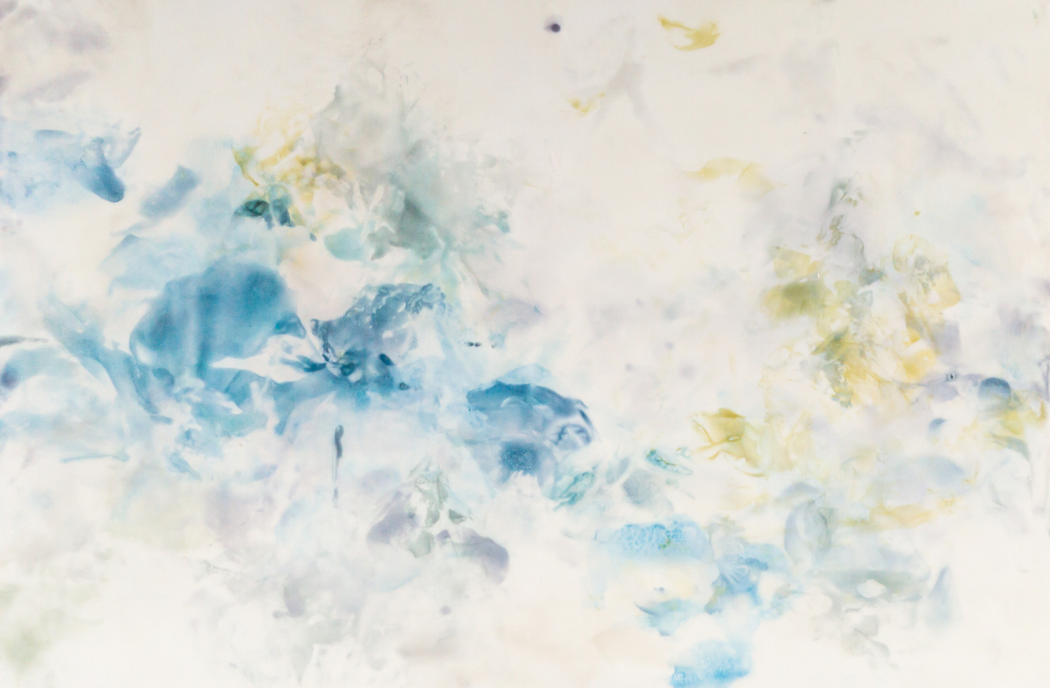 Betsy Eby, Spirit  24" x 36"   Hot Wax, Cold Wax, Ink, Oil On Panel