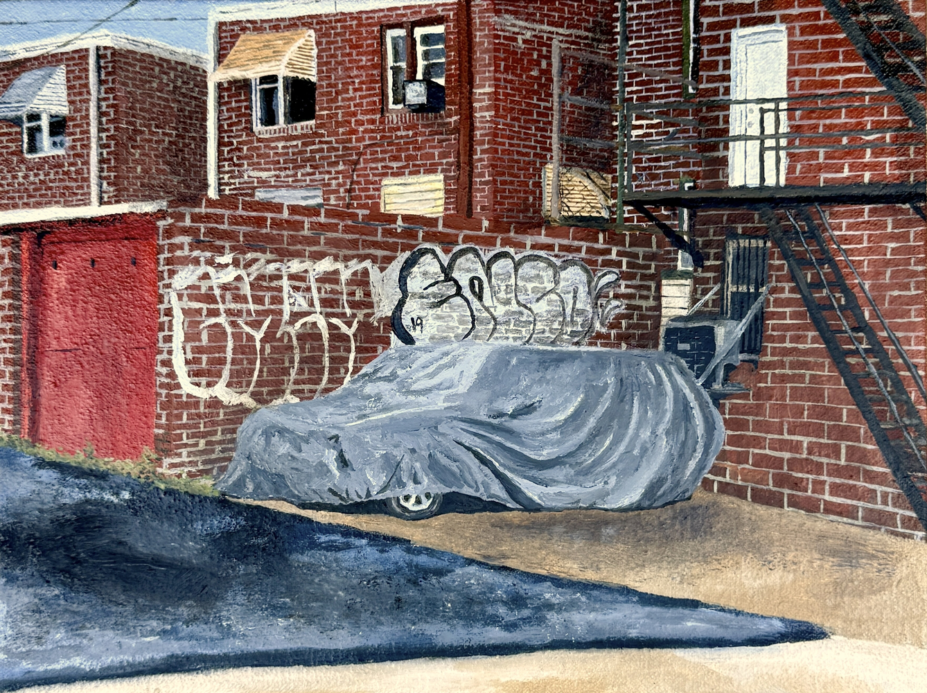 Just A Peak  9.25" x 12.125"  Oil On Panel