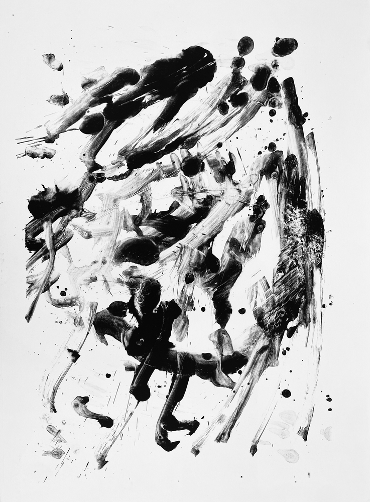 Alejandro Avakian, abstract art, abstract expressionism, Manolis projects, acrylic on paper