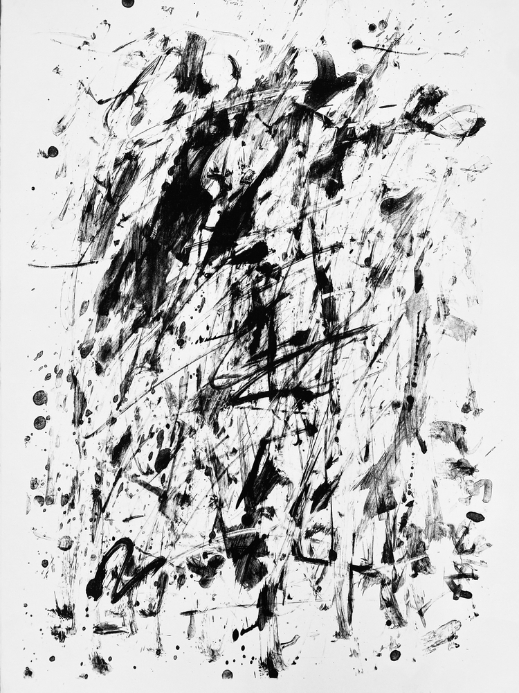 Alejandro Avakian, abstract art, abstract expressionism, Manolis projects, acrylic on paper