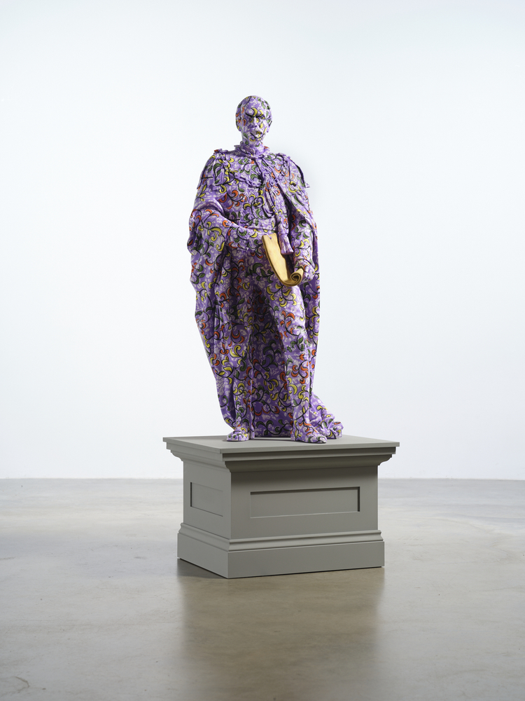 Yinka Shonibare CBE RA
Decolonised Structures (Frere), 2022
Fibreglass sculpture, hand-painted with Dutch wax pattern on a wooden plinth
Frere: 143 x 49 x 60 cm (56.3 x 19.3 x 23.6 in.)
Unique

&amp;nbsp;

Enquire