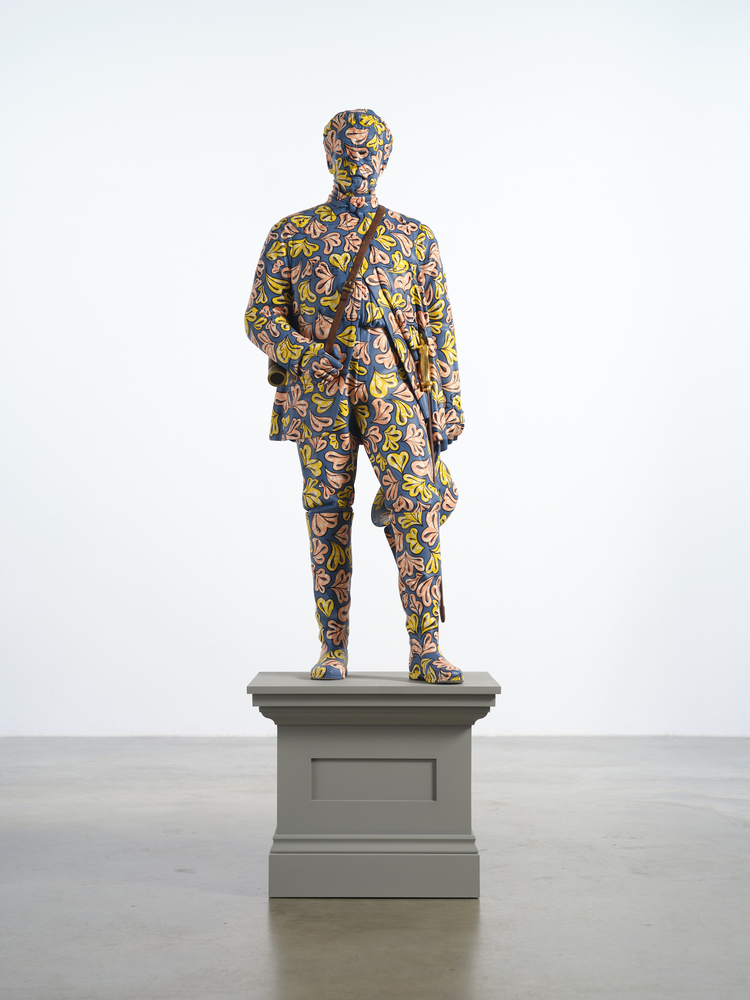 Yinka Shonibare CBE RA
Decolonised Structures (Campbell), 2022
Fibreglass sculpture, hand-painted with Dutch wax pattern on a wooden plinth
Campbell: 144.5 x 49 x 49 cm (56.9 x 19.3 x 19.3 in.)
Unique

&amp;nbsp;

Enquire