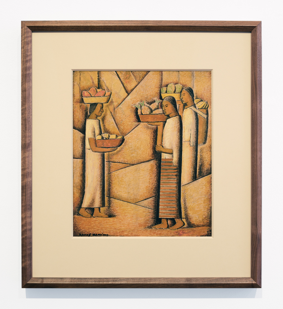 Alfredo Ramos Mart&amp;iacute;nez (1871-1946)

Vendedoras de Frutas (Fruit Vendors), c. 1932

tempera on paper

17 5/8 x 13 inches; 44.8 x 33 centimeters

Framed: 20 5/8 x 18 1/2 x 1 3/4 inches

LSFA# 16361