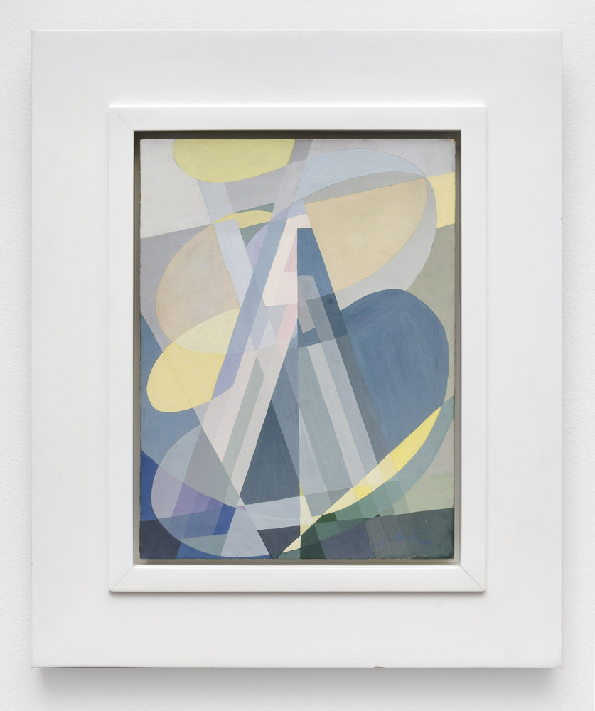 Evocacion, 1951, oil and tempera on board 14 1/2 x 10 3/4 inches;  36.8 x 27.3 centimeters LSFA# 11111