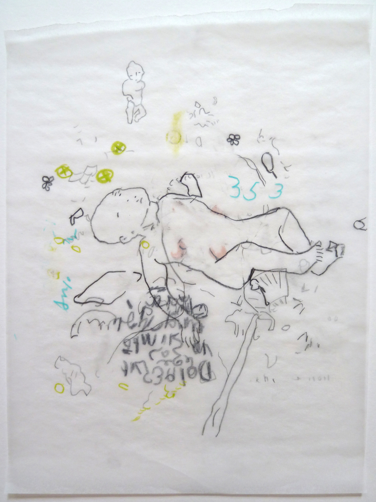 Gael Stack
Forget-me-nots #14, 2013
ink, graphite, oil, colored pencil on vellum
12&amp;quot; x 9&amp;quot;
GS 333