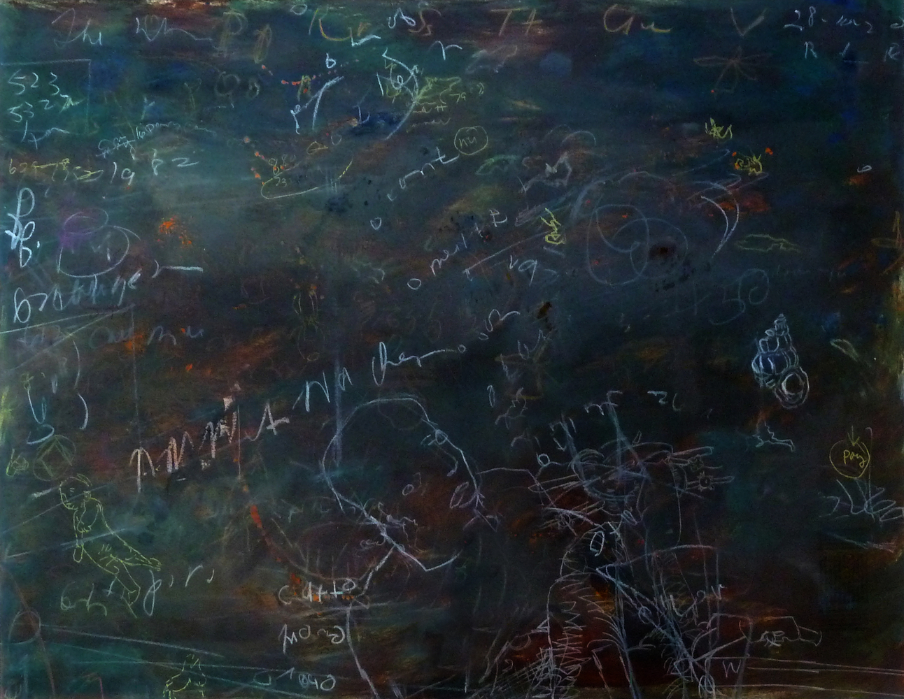 Gael Stack untitled, 1989 oil and oilstick on paper 23 1/16" x 29 1/16" MC 880 Moody Gallery