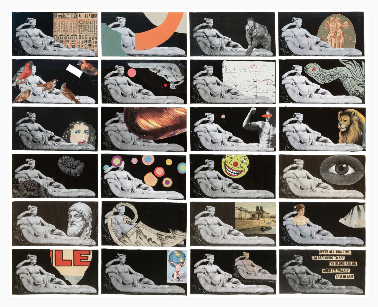 Jerry Jeanmard Reclaimers (Multiple), 2018 collage on paper 24'' x 30'' JJ 330, Moody Gallery