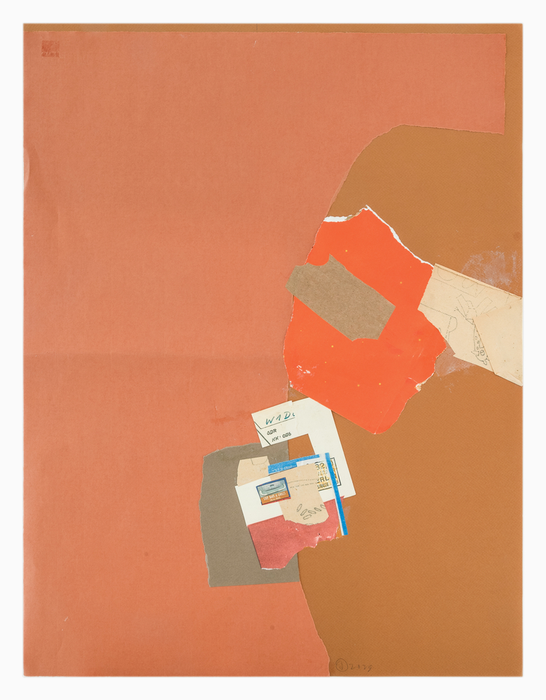 Jerry Jeanmard Untitled, 2025 collage on paper 25 1/2 x 19 3/4 JJ 338, Moody Gallery