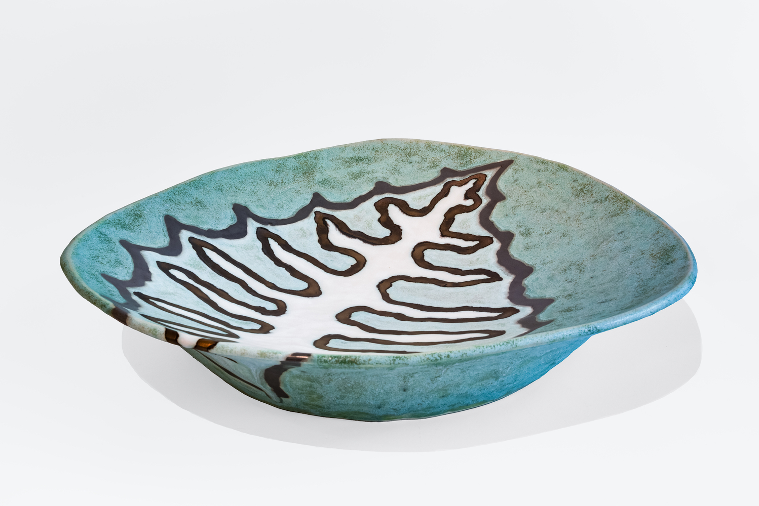 Tracye Wear Agave Bowl 3, 2026 mid-range stoneware, glazes 19 1/4" x 18 3/4" x 4" TW 145, Moody Gallery