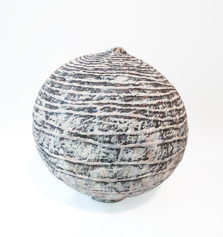 Tracye Wear Seed V, 2025 stoneware, slip, glazes 13" x 13" x 13" TW 142, Moody Gallery