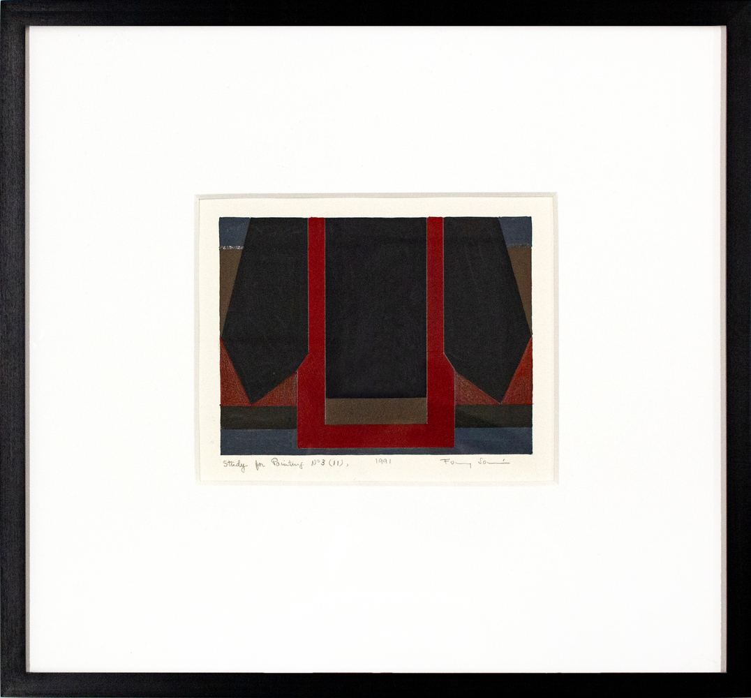 Fanny San&amp;iacute;n&amp;nbsp;
Study for Painting No. 3 (11), 1991
Acrylic&amp;nbsp;on paper
17.25 x 18.5 in. (43.8 x 47 cm)
Sani-1014-C