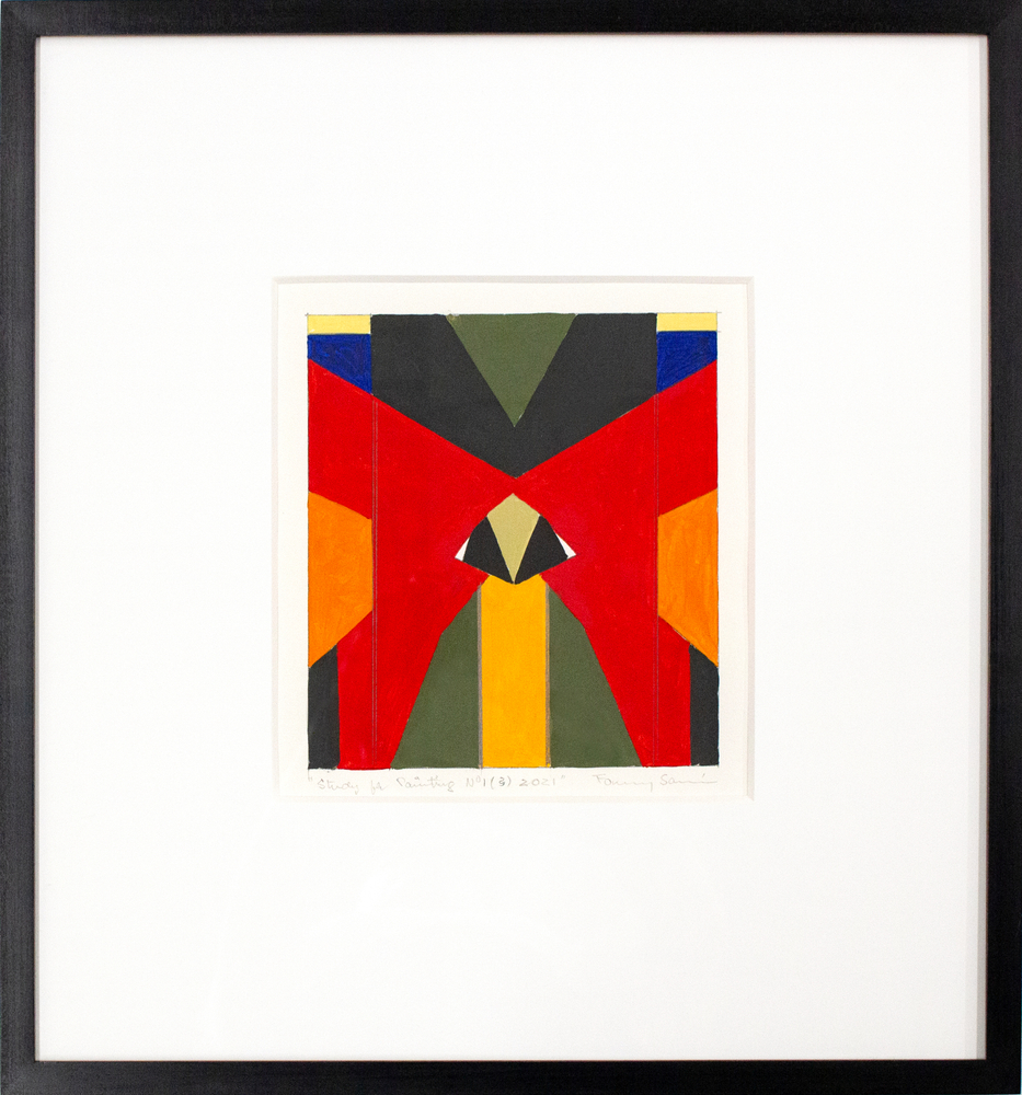 Fanny San&amp;iacute;n&amp;nbsp;
Study for Painting No. 1 (3),&amp;nbsp;2021
Acrylic on paper
19.94 x 18 in. (49 x 45.7 cm)
Sani-1016-C