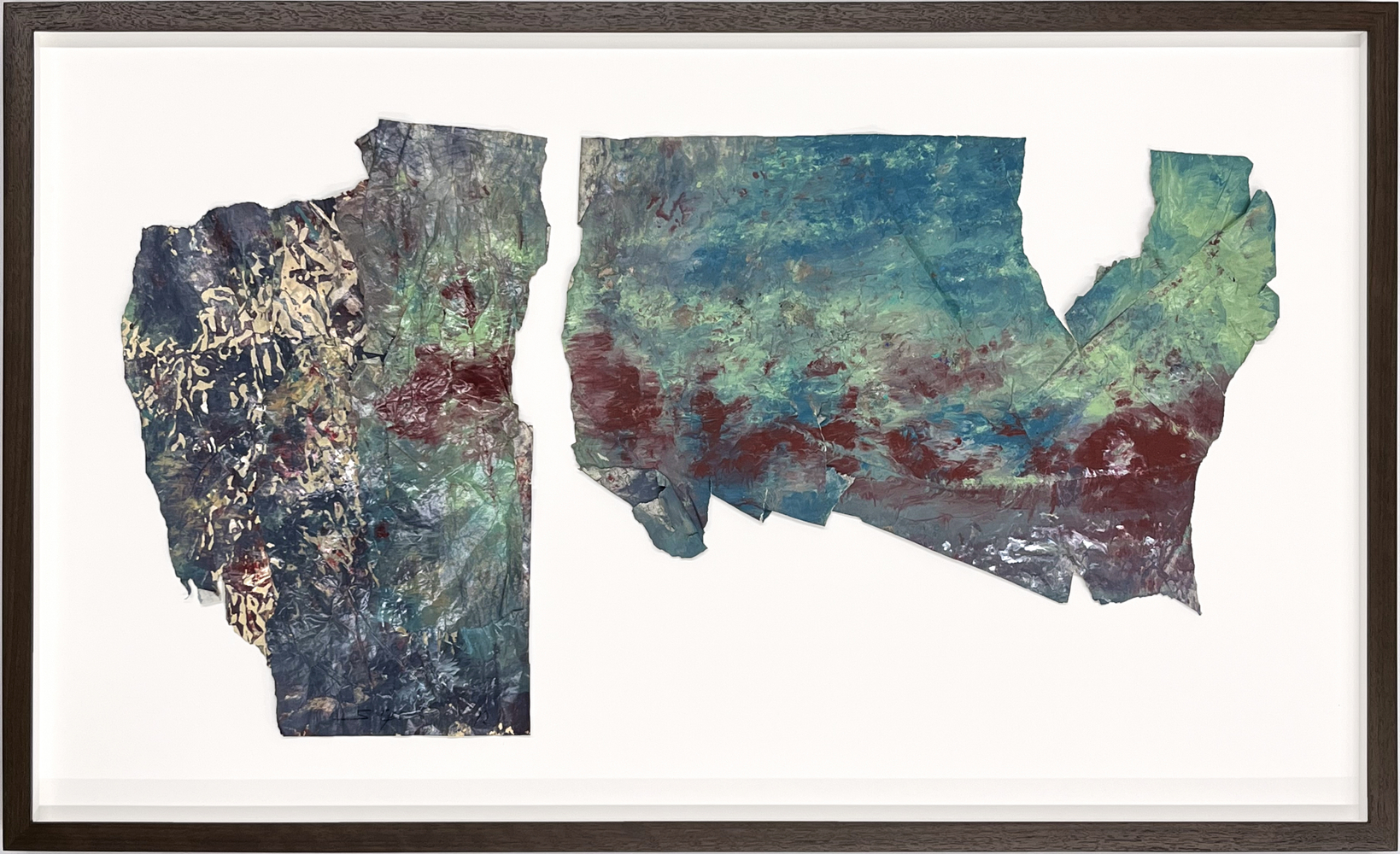 Study III Blue Nile, 1972
Mixed media on paper
Left object: 14.63 x 10.25 in. (36.91 x 26.04 cm)
Right object: 11.88 x 17.63 in. (30.18 x 44.78 cm)
Frame: 20 x 33.25 in. ( 50.8 x 84.46 cm)
Gill-1003-O,&amp;nbsp;Gill-1004-O