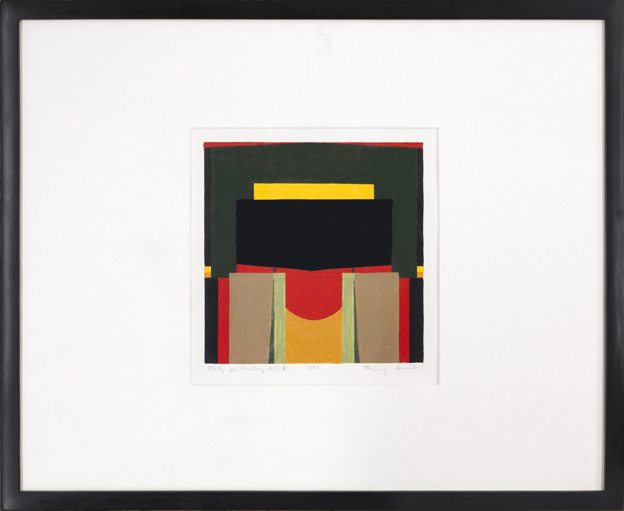 Fanny San&amp;iacute;n​​​​​​​
Study for Painting No. 3(8), 1997&amp;nbsp;
Acrylic on Paper
18 x 22 in. (45.7 x 55.9 cm)
Sani-1012-C