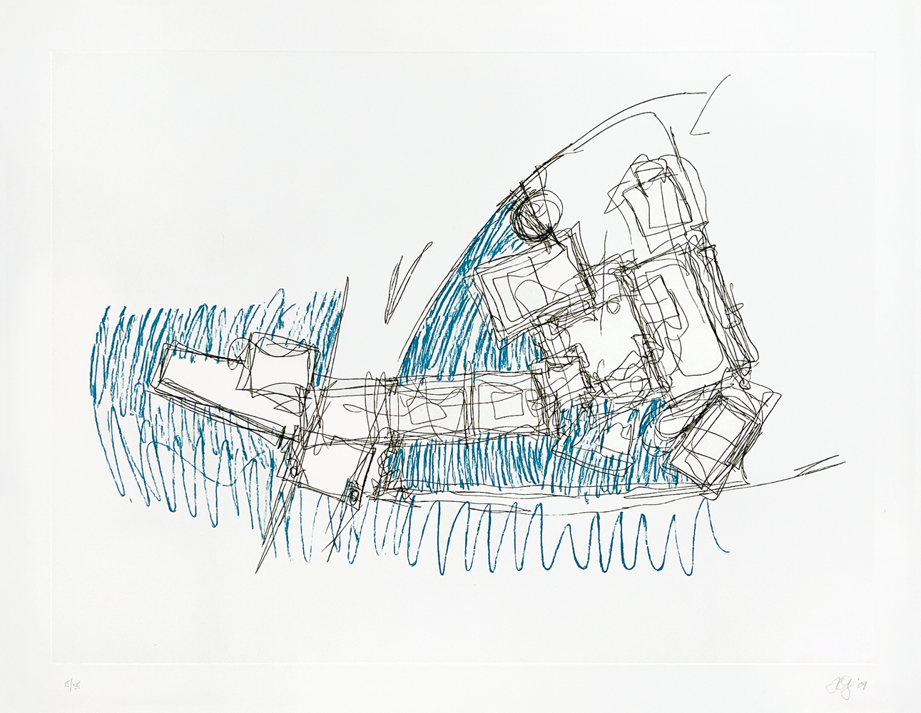 Frank Gehry&amp;nbsp;
Guggenheim Museum Bilbao, 2009
2-color etching
27.5 x 35.5 in. (69.8 x 90.2 cm)
Edition&amp;nbsp;15 of 35
Geh-0001-O