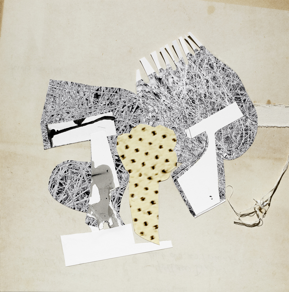 Angels Resting, 2025&amp;nbsp;
Sumi ink, digital print, cotton, canvas, collage on board
24 x 24 in. (61 x 61 cm)
Smai-1645-C