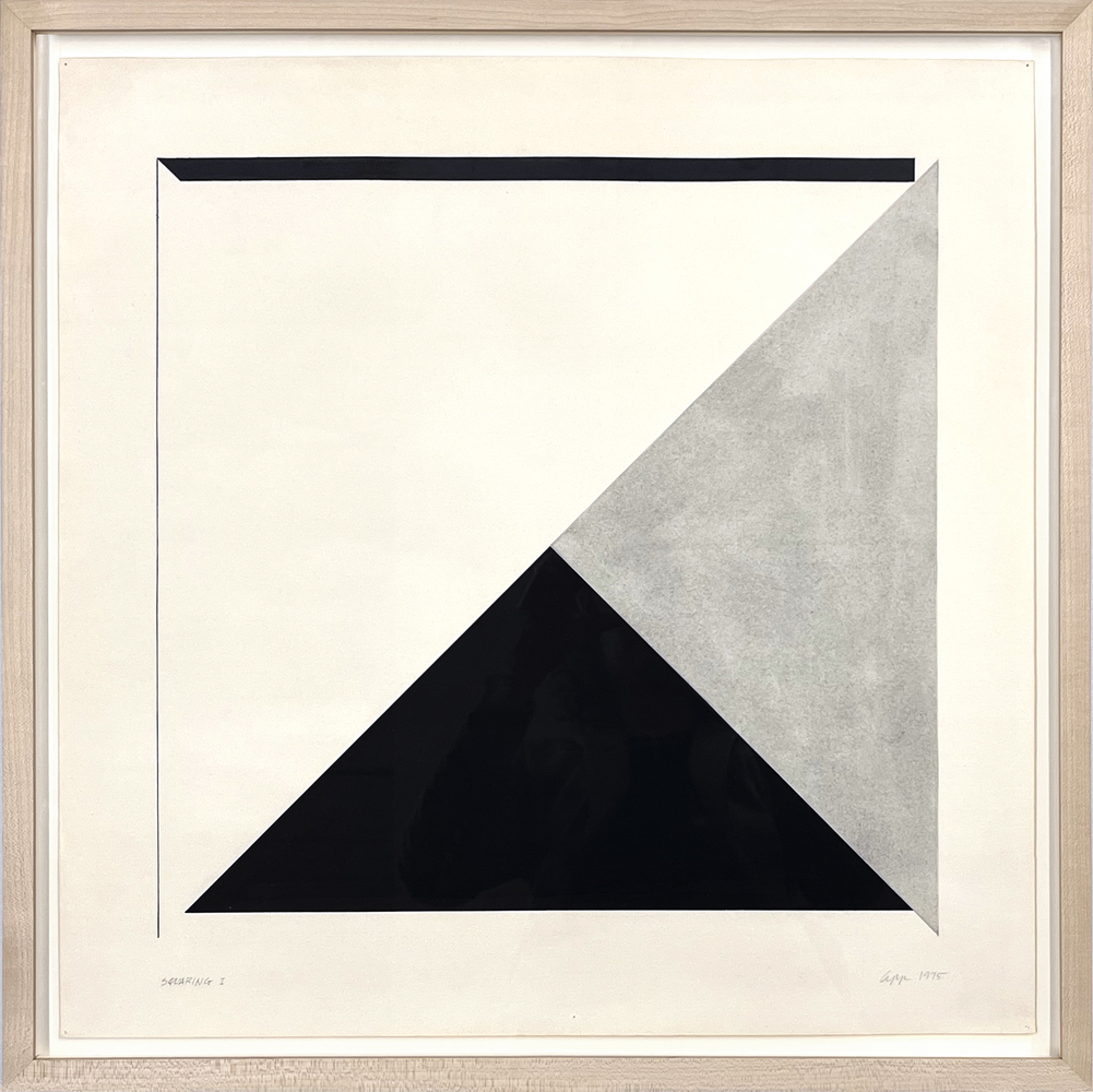 Timothy App
Squaring I, 1975
Acrylic on paper
Paper: 19.75 x 20 in. (55.9 x 55.9 cm)
Frame: 22.1 x 22.1 in. (56.1 x 56.1 cm)
App-1071-C
