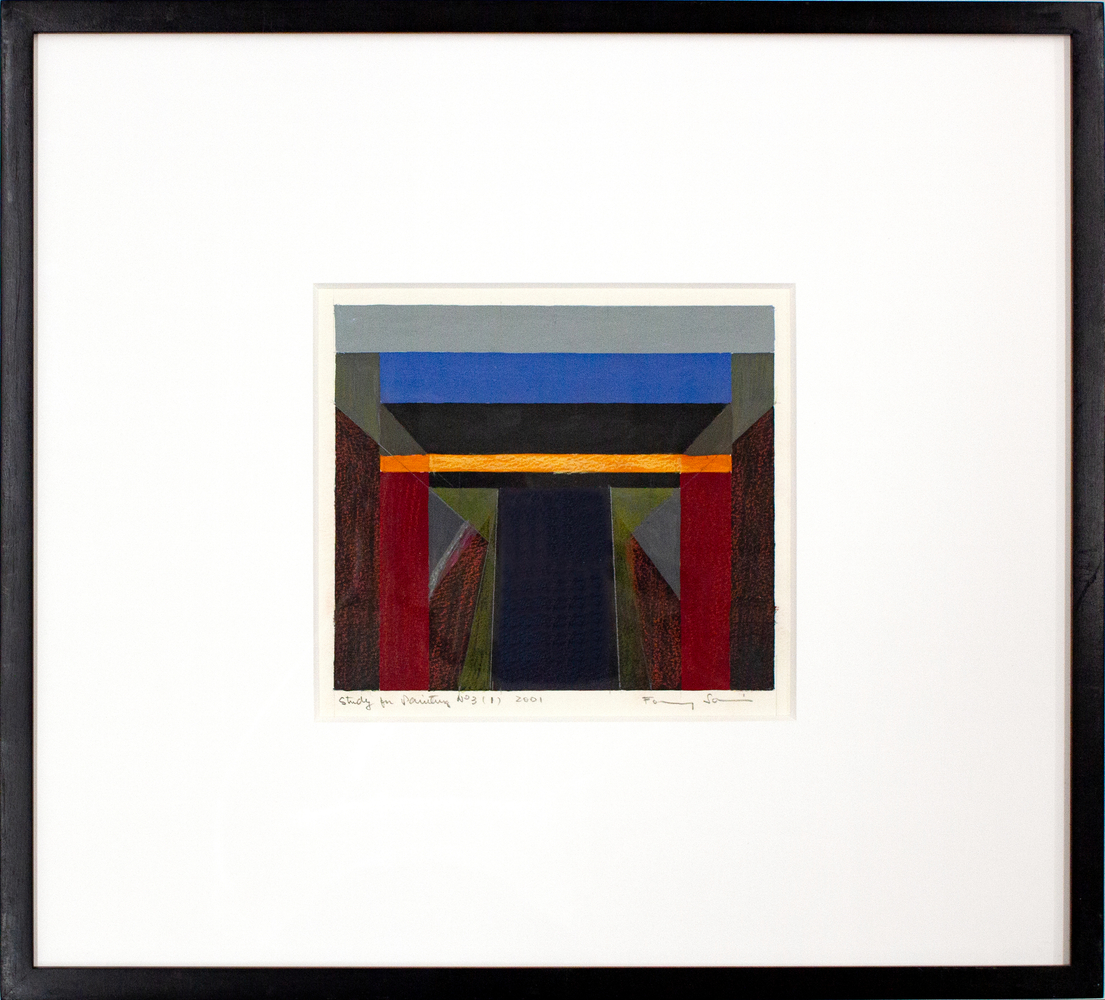 Fanny San&amp;iacute;n&amp;nbsp;
Study for Painting No. 3 (1), 2001
Marker and colored pencil on paper
18.81 x 20.81 in. (47.8 x 52.9 cm)
Sani-1015-C