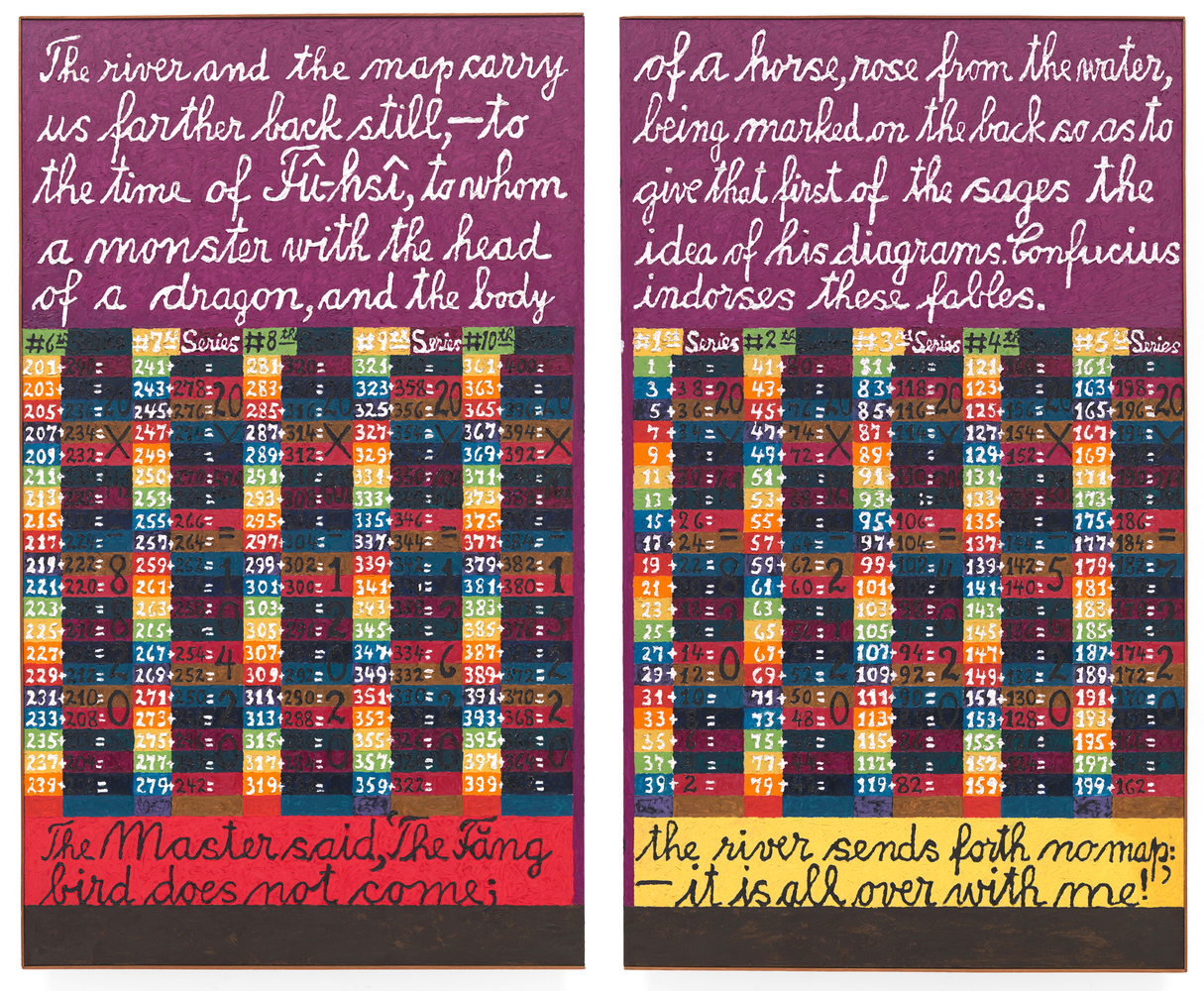 A Divine Mission Per I and Per IV, 1976
Oil on canvas
Each canvas: 86 x 51 inches
Together: 86 x 102 inches&amp;nbsp;
Jens-1035-C